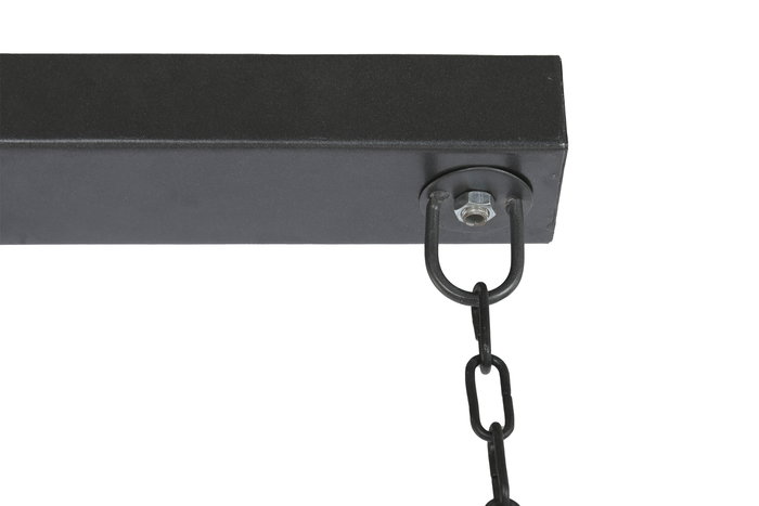 DKD Home Decor Lampara Techo Vintage Marron Negro Hierro Acacia 16 x 26 x 116 cm