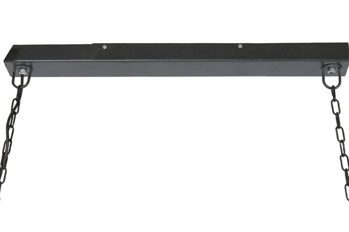 DKD Home Decor Lampara Techo Vintage Marron Negro Hierro Acacia 16 x 26 x 116 cm