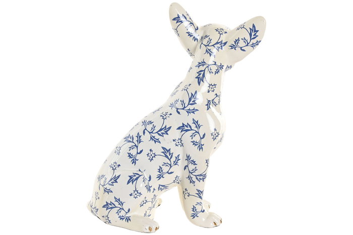 DKD Home Decor Figura de Resina Chihuahua Dorado Azul DKD Home Decor Figura de Resina Chihuahua Dorado Azul