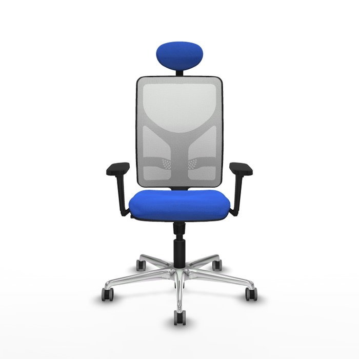 PIQUERAS Y CRESPO Silla de oficina Motilla con mecanismo Sincro, Azul y Blanco PIQUERAS Y CRESPO Silla de oficina Motilla con mecanismo Sincro, Azul y Blanco