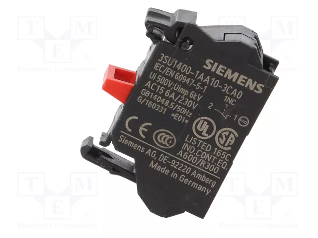 Siemens 3SU14001AA103CA0 Módulo de contacto con 1 elemento de conmutación 1Ö