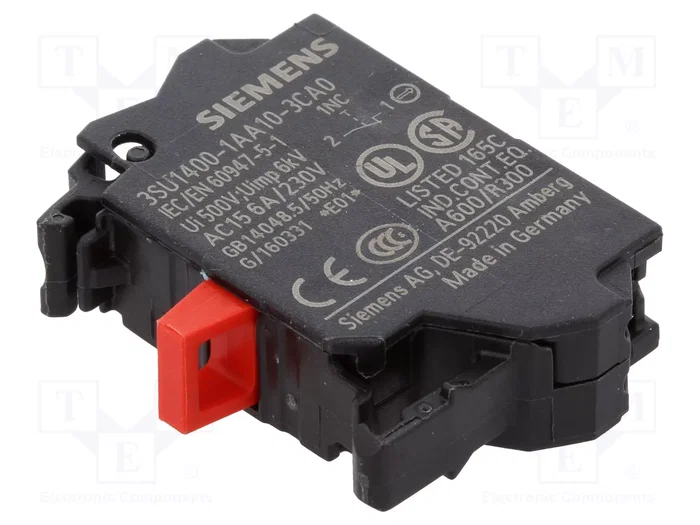 Siemens 3SU14001AA103CA0 Módulo de contacto con 1 elemento de conmutación 1Ö