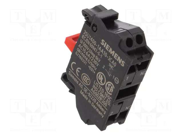 Siemens 3SU14001AA103CA0 Módulo de contacto con 1 elemento de conmutación 1Ö