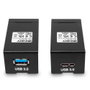 Lindy 42707 Extensor de Señales AV USB 3.1/3.0 Fibra Óptica LC a LC Negro