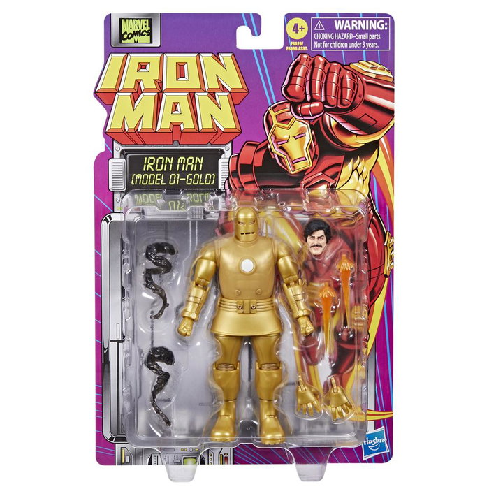 Hasbro Figura Marvel Legends Series Iron Man Armadura Dorada Original Escala 15 cm