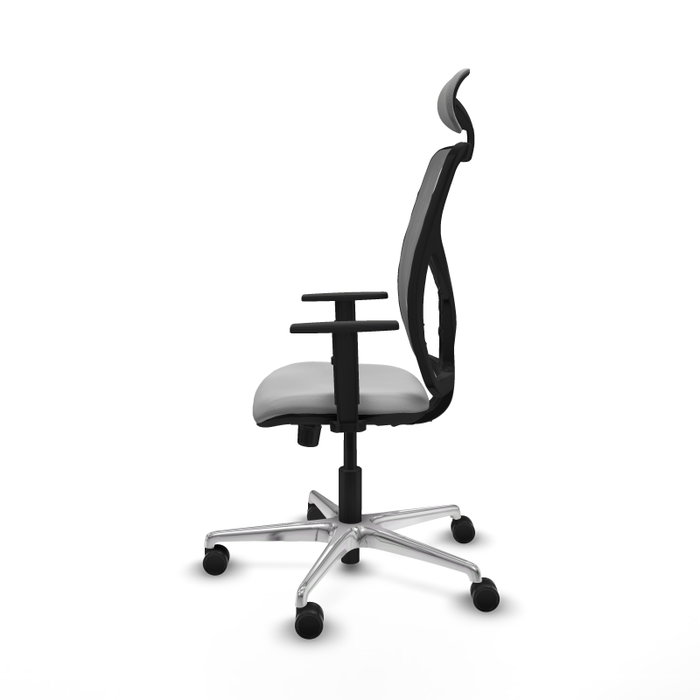 PIQUERAS Y CRESPO Silla de oficina Motilla con mecanismo Sincro, Gris