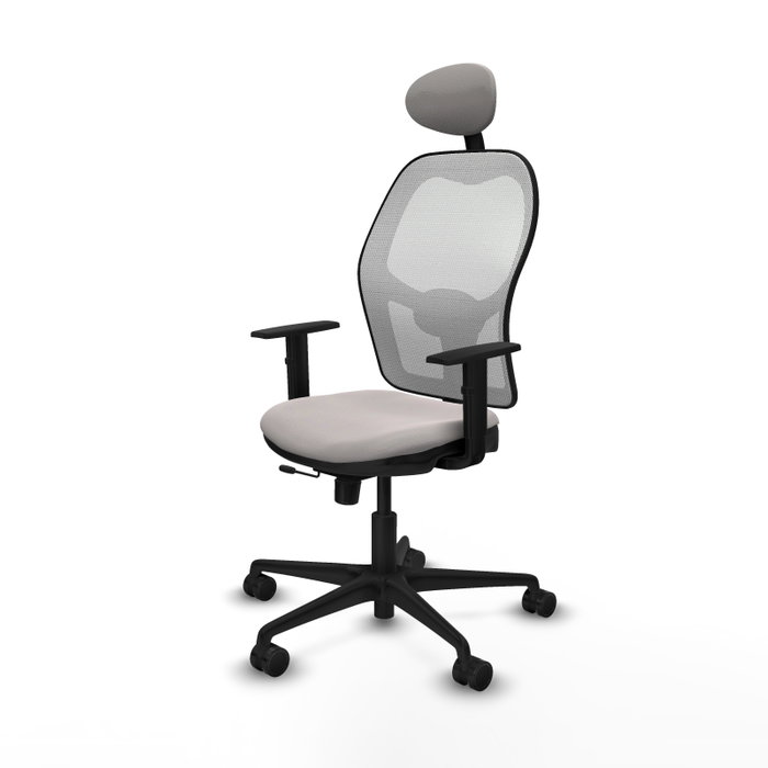 PIQUERAS Y CRESPO Silla de oficina Jorquera Blanca con mecanismo Sincro/Traslack