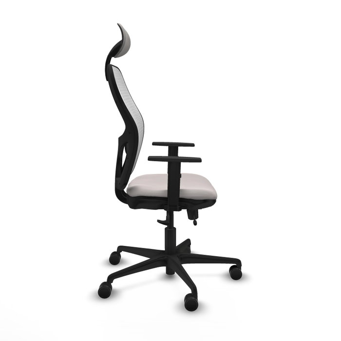 PIQUERAS Y CRESPO Silla de oficina Jorquera Blanca con mecanismo Sincro/Traslack