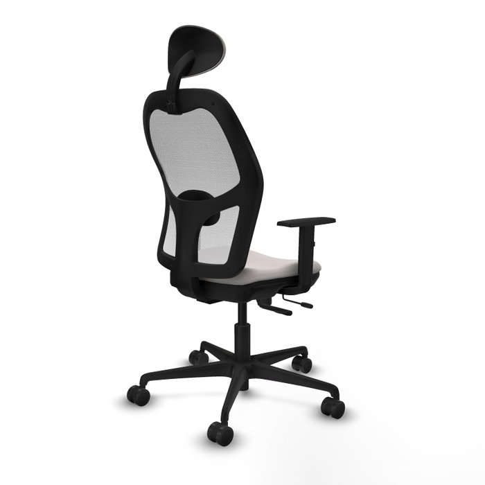 PIQUERAS Y CRESPO Silla de oficina Jorquera Blanca con mecanismo Sincro/Traslack