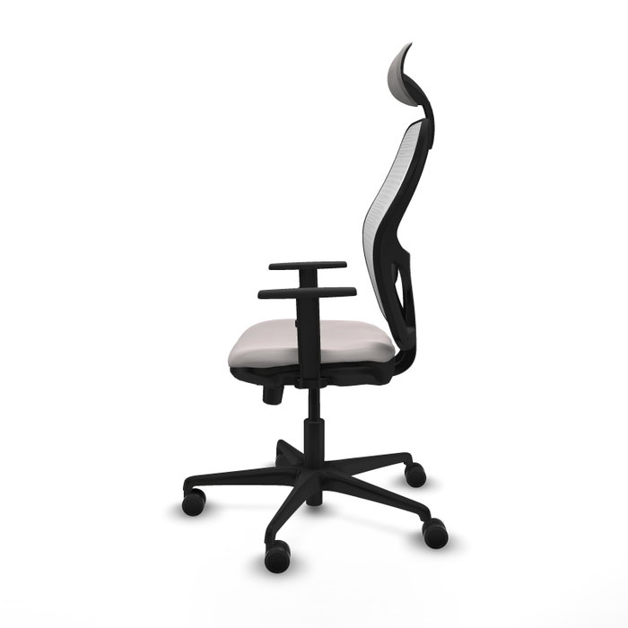 PIQUERAS Y CRESPO Silla de oficina Jorquera Blanca con mecanismo Sincro/Traslack
