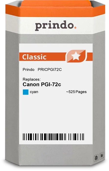 Prindo Cartucho de tinta cian PRICPGI72C Classic Prindo Cartucho de tinta cian PRICPGI72C Classic