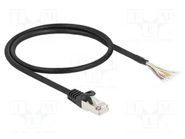 DELOCK Cable Patch Cord RJ50 S/FTP 0,5 m Negro