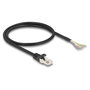 DeLOCK Cable RJ50 macho a extremos abiertos S/FTP 0,5 m negro