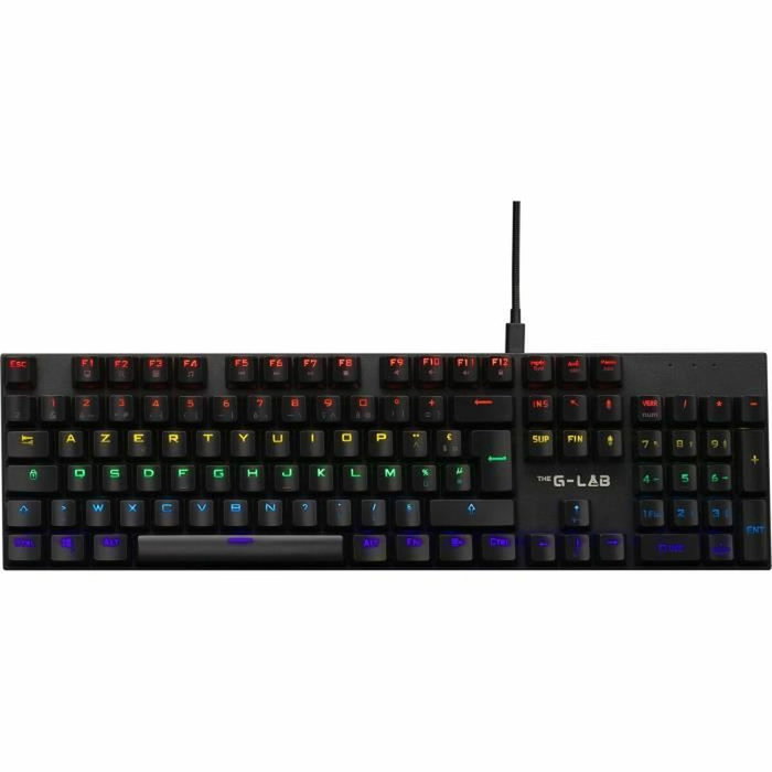 The G-Lab KEYZ Carbon - Teclado mecánico para juegos - FR - Interruptor azul