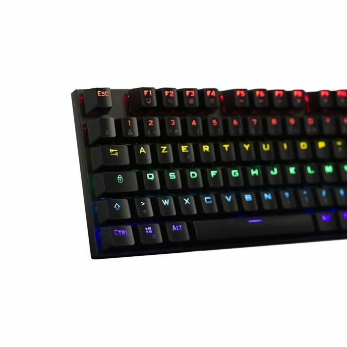 The G-Lab KEYZ Carbon - Teclado mecánico para juegos - FR - Interruptor azul
