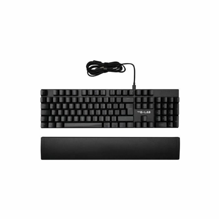 The G-Lab KEYZ Carbon - Teclado mecánico para juegos - FR - Interruptor azul