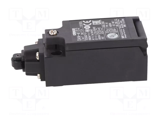 OMRON D4N-4132 Interruptor de fin de carrera con roldana de plástico de Ø9,5mm