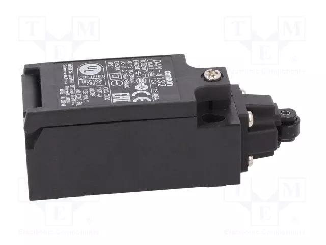 OMRON D4N-4132 Interruptor de fin de carrera con roldana de plástico de Ø9,5mm