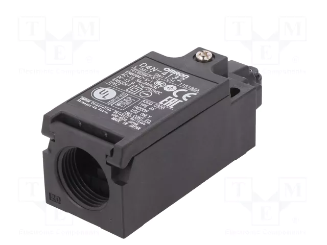 OMRON D4N-4132 Interruptor de fin de carrera con roldana de plástico de Ø9,5mm