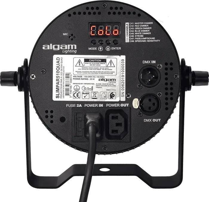 Algamlight Foco Proyector Led 5X10W 4 En 1 Rgbw Slim