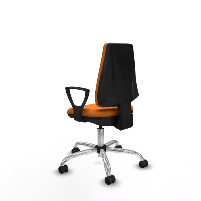 PIQUERAS Y CRESPO Silla de oficina Elche Naranja con Brazos Fijos