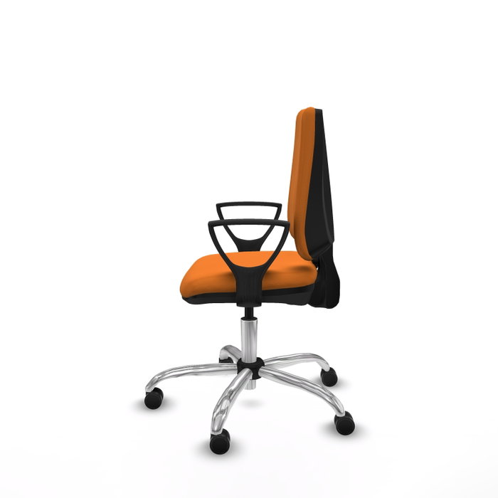 PIQUERAS Y CRESPO Silla de oficina Elche Naranja con Brazos Fijos