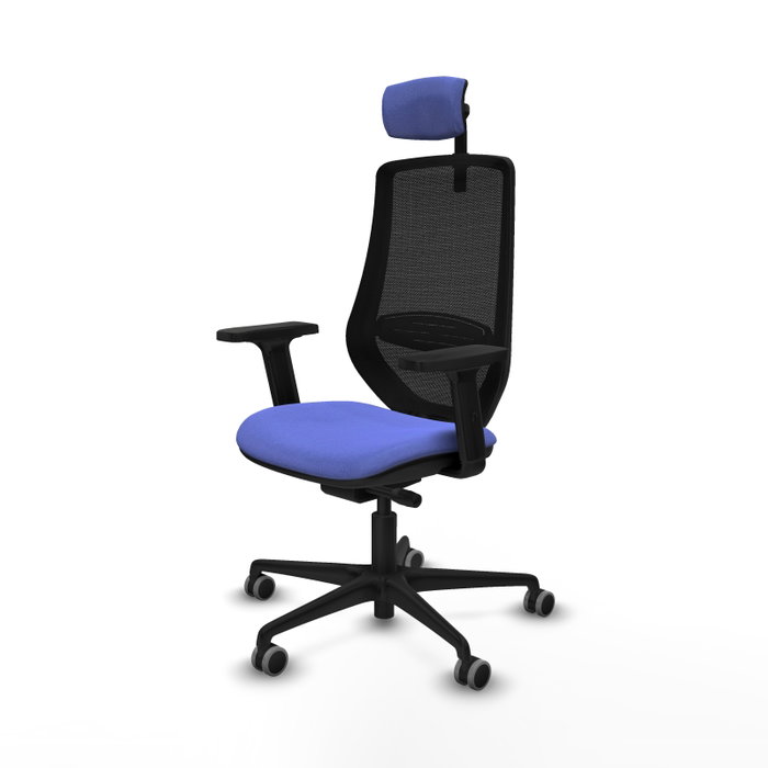 PIQUERAS Y CRESPO Silla de oficina Mardos con mecanismo Sincro/Traslack, Azul claro y Negro PIQUERAS Y CRESPO Silla de oficina Mardos con mecanismo Sincro/Traslack, Azul claro y Negro
