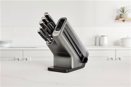 Ninja K32006EU Set de 6 Piezas Taco con Afilador Integrado, 5 Cuchillos, Tijeras Ninja Foodi de Acero Inoxidable Alemán Forjado