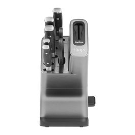 Ninja K32006EU Set de 6 Piezas Taco con Afilador Integrado, 5 Cuchillos, Tijeras Ninja Foodi de Acero Inoxidable Alemán Forjado