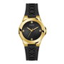 Guess Reloj GW0599L2 para Mujer con Correa Negra y Caja Dorada
