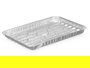 Kinvara Set 4 Bandejas Aluminio Rectangular Grill Calada 34 x 23 cm Plata (Set de 24)