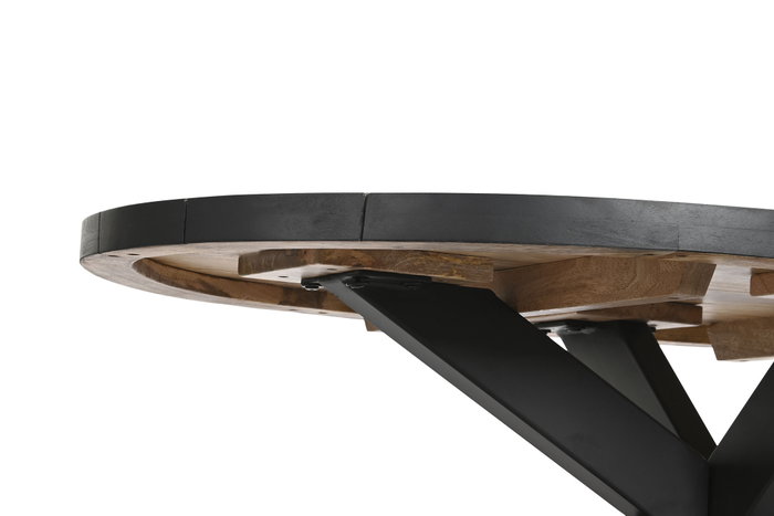 DKD Home Decor Mesa de Centro Metal y Mango Natural y Negro 130x70x45 DKD Home Decor Mesa de Centro Metal y Mango Natural y Negro 130x70x45