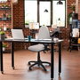 PIQUERAS Y CRESPO Silla de oficina Aýna en blanco con mecanismo Asincro