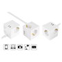 Kabelmeister Cubo de enchufes 3-fach USB-C USB-A, blanco, 2m