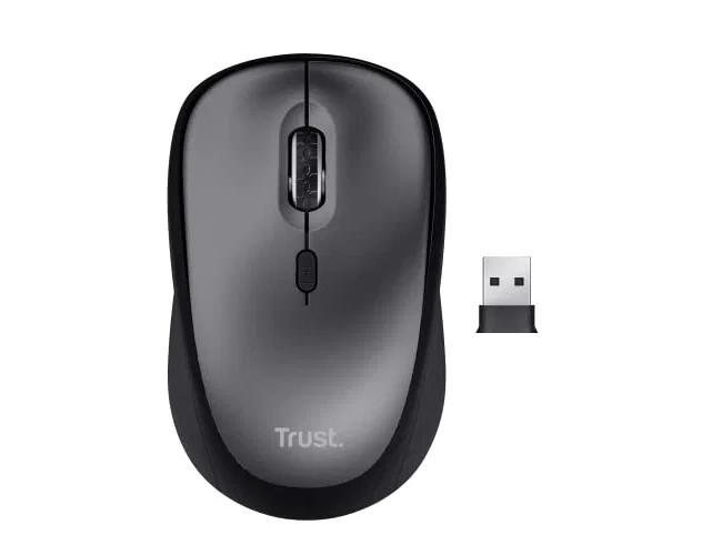 Trust Yvi+ Ratón Inalámbrico Óptico 1600 DPI Negro Trust Yvi+ Ratón Inalámbrico Óptico 1600 DPI Negro