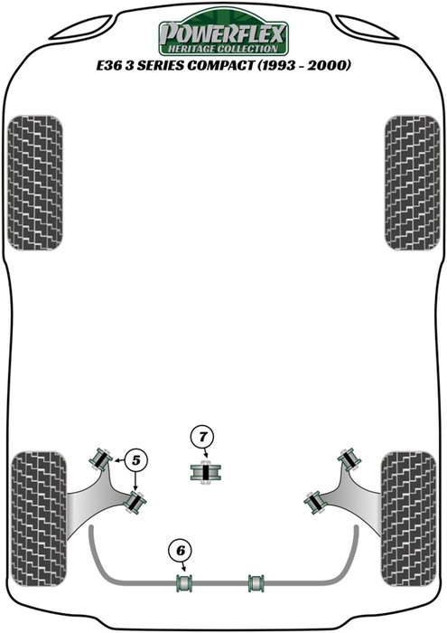 Powerflex Trasero Beam Silentblock Black Series Powerflex Trasero Beam Silentblock Black Series