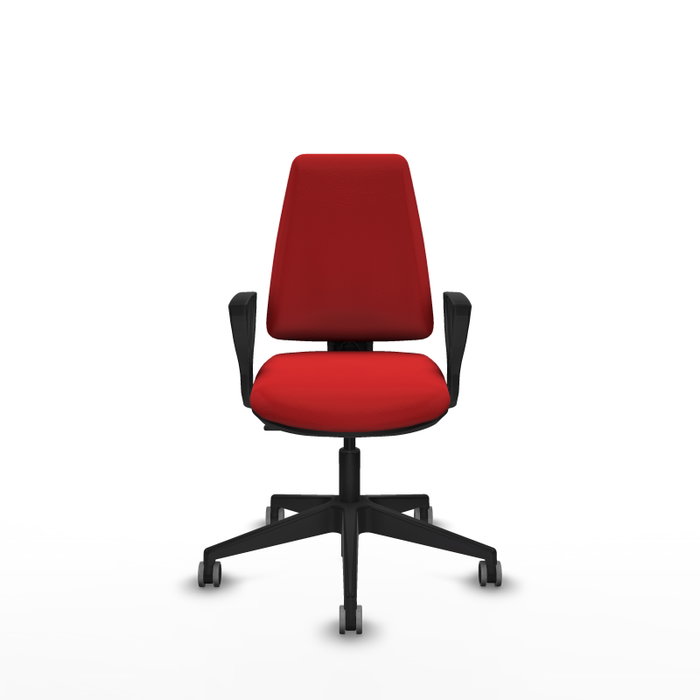 PIQUERAS Y CRESPO Silla de oficina Elche en Similpiel Rojo