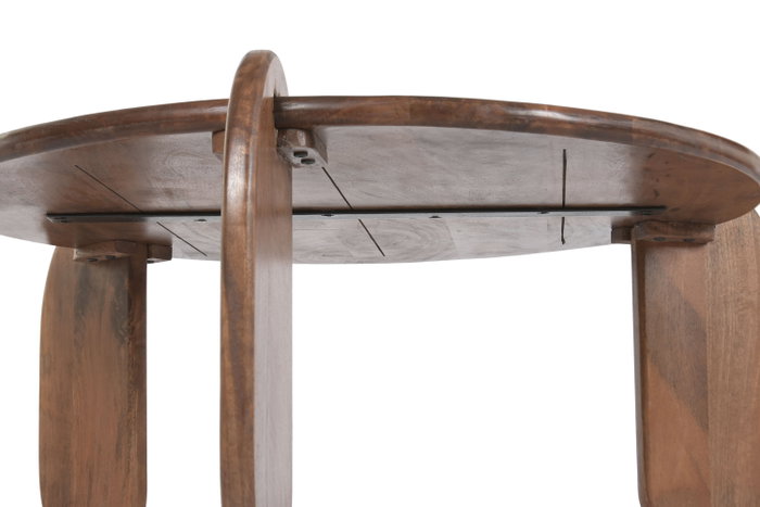 DKD Home Decor Mesa de Centro Mango 98x98x46 Marrón