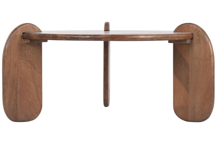DKD Home Decor Mesa de Centro Mango 98x98x46 Marrón