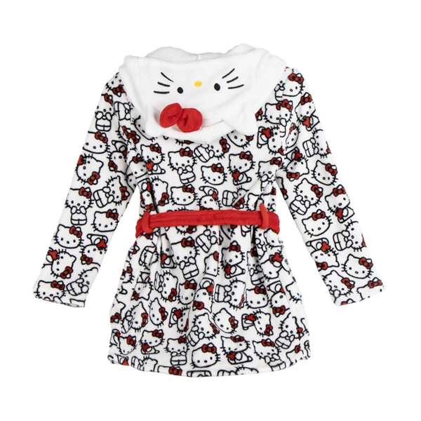 Cerdá Batín Coral Fleece Aplicaciones Hello Kitty 12 Años Blanco Cerdá Batín Coral Fleece Aplicaciones Hello Kitty 12 Años Blanco