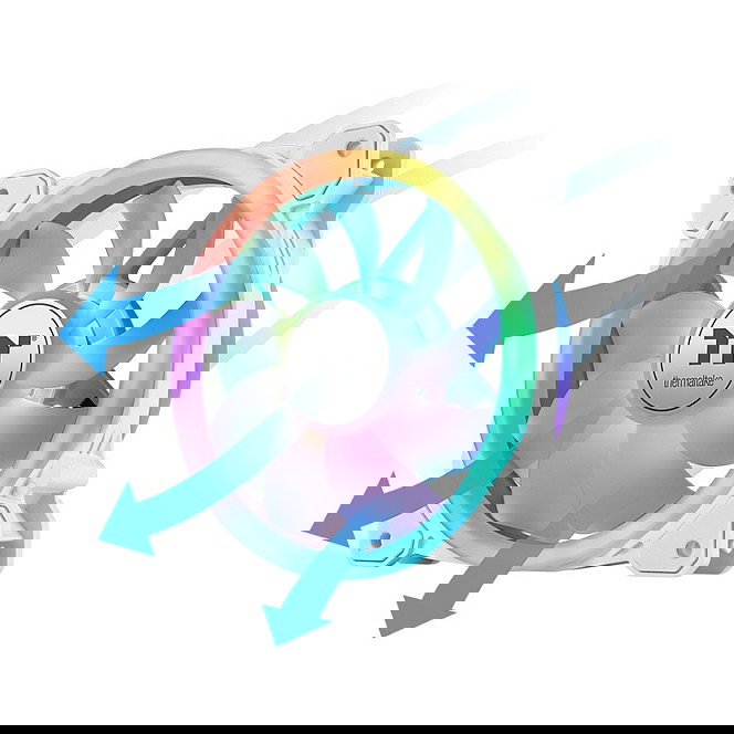 Thermaltake SWAFAN 12 RGB Radiator Fan TT Premium Edition White 3 Pack Ventilador para PC