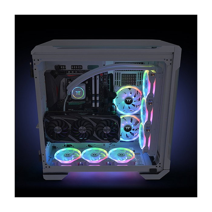 Thermaltake SWAFAN 12 RGB Radiator Fan TT Premium Edition White 3 Pack Ventilador para PC