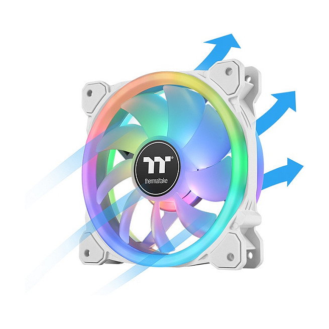 Thermaltake SWAFAN 12 RGB Radiator Fan TT Premium Edition White 3 Pack Ventilador para PC
