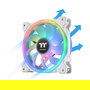 Thermaltake SWAFAN 12 RGB Radiator Fan TT Premium Edition White 3 Pack Ventilador para PC