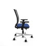 PIQUERAS Y CRESPO Silla de oficina Haches Azul marino y Gris