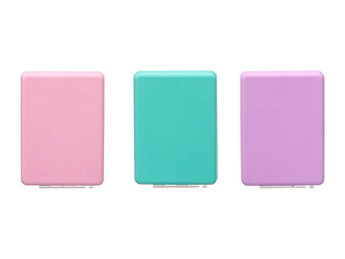BERILO Espejo Plegable Rectangular Surtido 3 Colores (24 unidades) de Morado, Rosa y Verde BERILO Espejo Plegable Rectangular Surtido 3 Colores (24 unidades) de Morado, Rosa y Verde