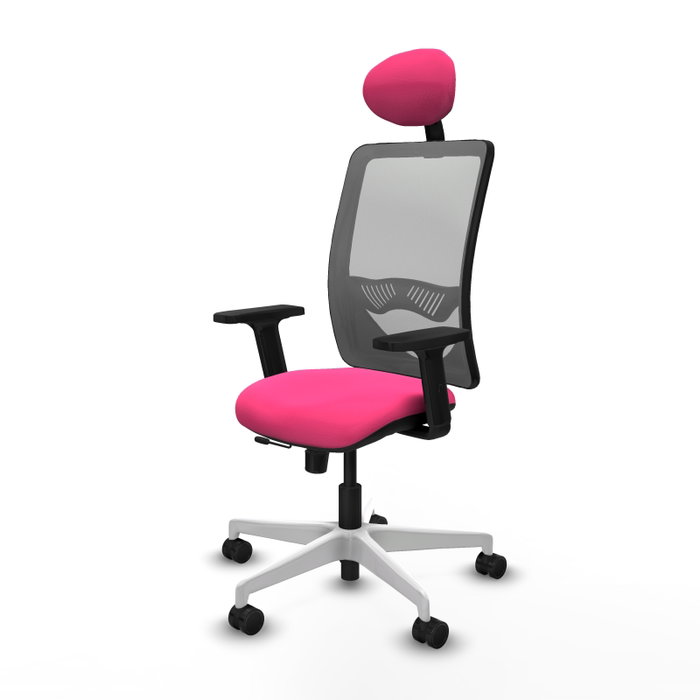 PIQUERAS Y CRESPO Silla de oficina Zulema Rosa y Gris PIQUERAS Y CRESPO Silla de oficina Zulema Rosa y Gris