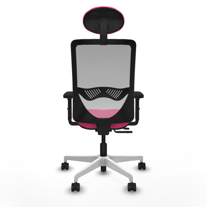 PIQUERAS Y CRESPO Silla de oficina Zulema Rosa y Gris PIQUERAS Y CRESPO Silla de oficina Zulema Rosa y Gris