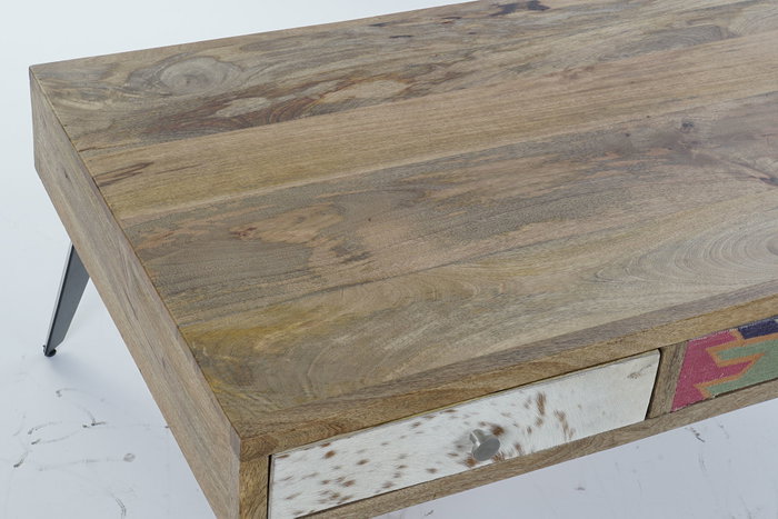 DKD Home Decor Mesa de Centro de Mango y Metal Marrón DKD Home Decor Mesa de Centro de Mango y Metal Marrón
