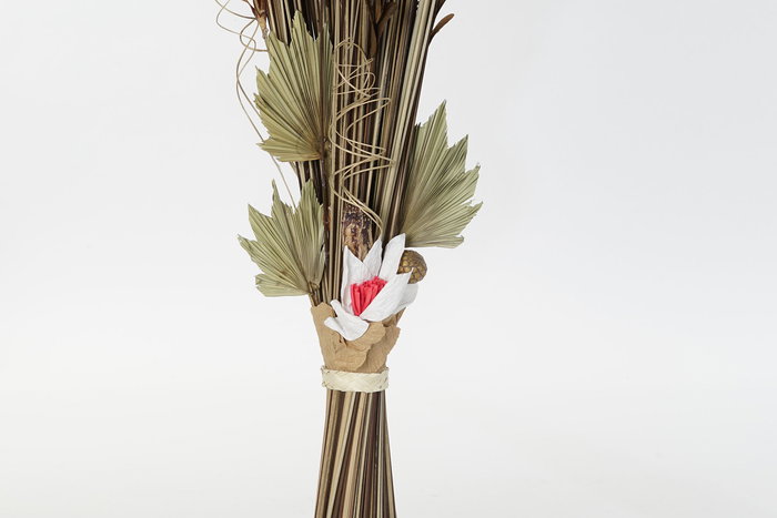 DKD Home Decor Ramo Natural Marrón Rojo 40 x 150 x 40 cm Flores Secas (2 Unidades)